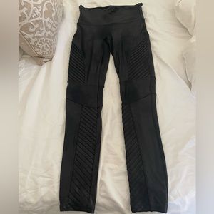 SPANX Faux Leather Moto Leggings